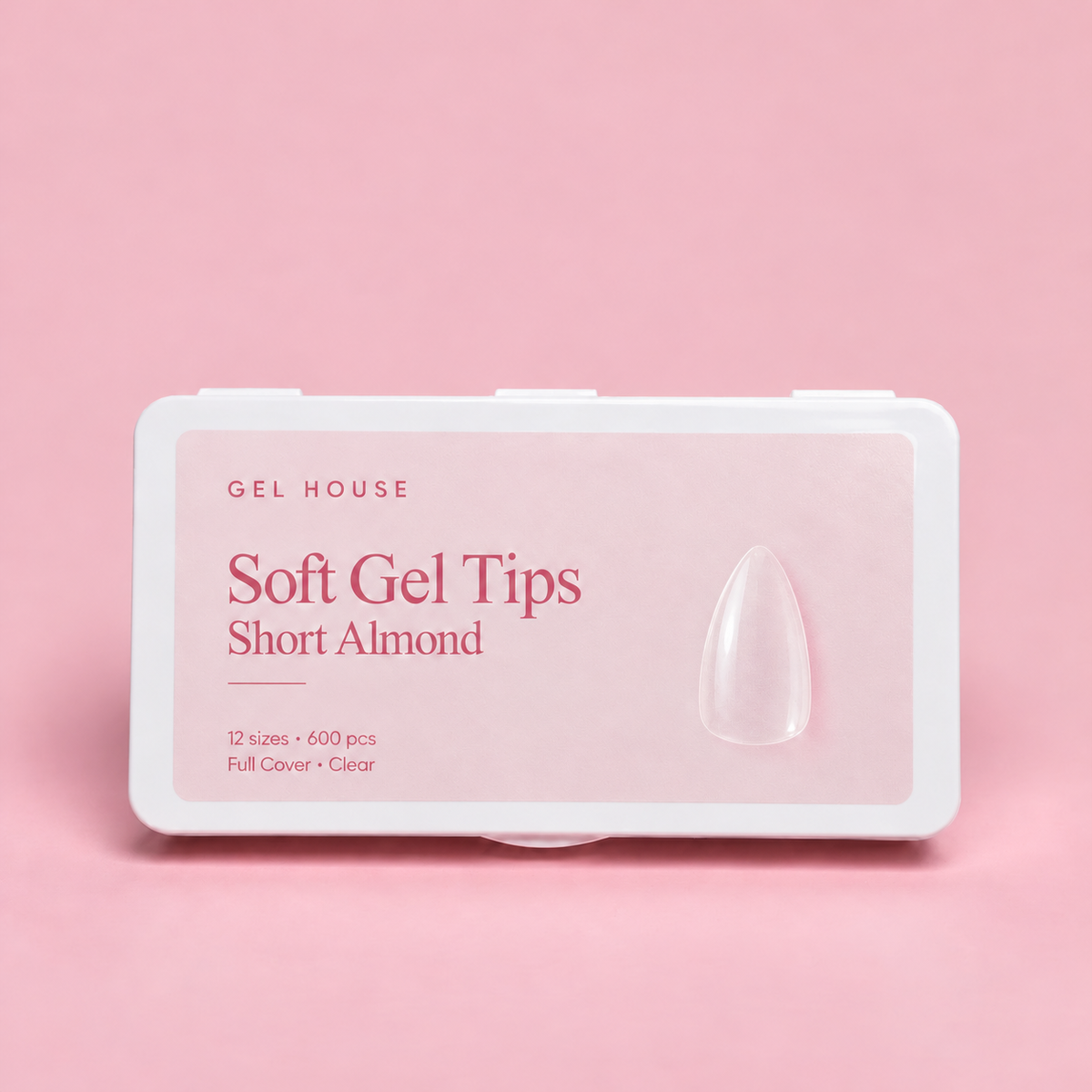 Soft Gel Tips — Short Almond